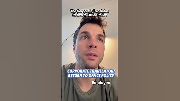 Corporate Translator: RTO policy #corporate #corporatehumor #remotework #rto