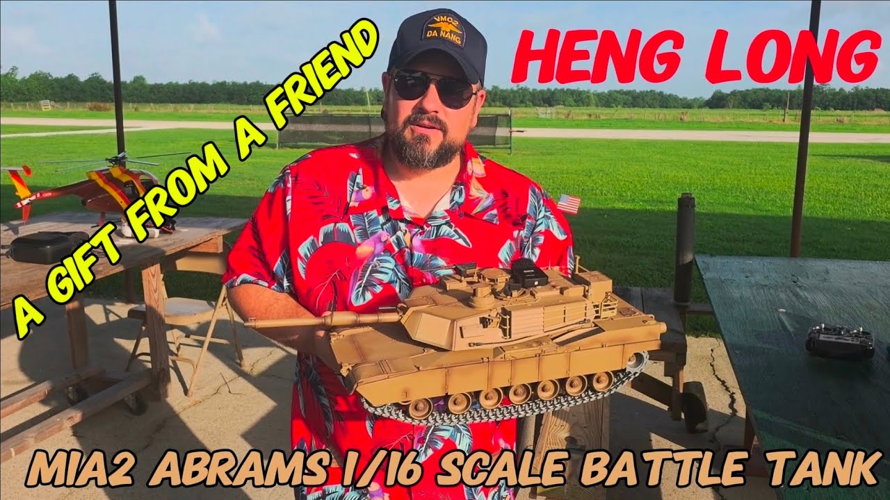 Heng Long USA M1A2 Abrams 1/16 Scale Battle Tank Test Drive at