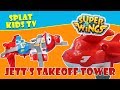 Super Wings Jett&#39;s Takeoff Tower Transforming Plane Toy