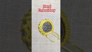 Beautiful Hand Embroidery On Coin 2 Rupees 