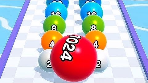 🤪📌Ball Run 2048 - All Levels Gameplay Android, iOS (Part 156)