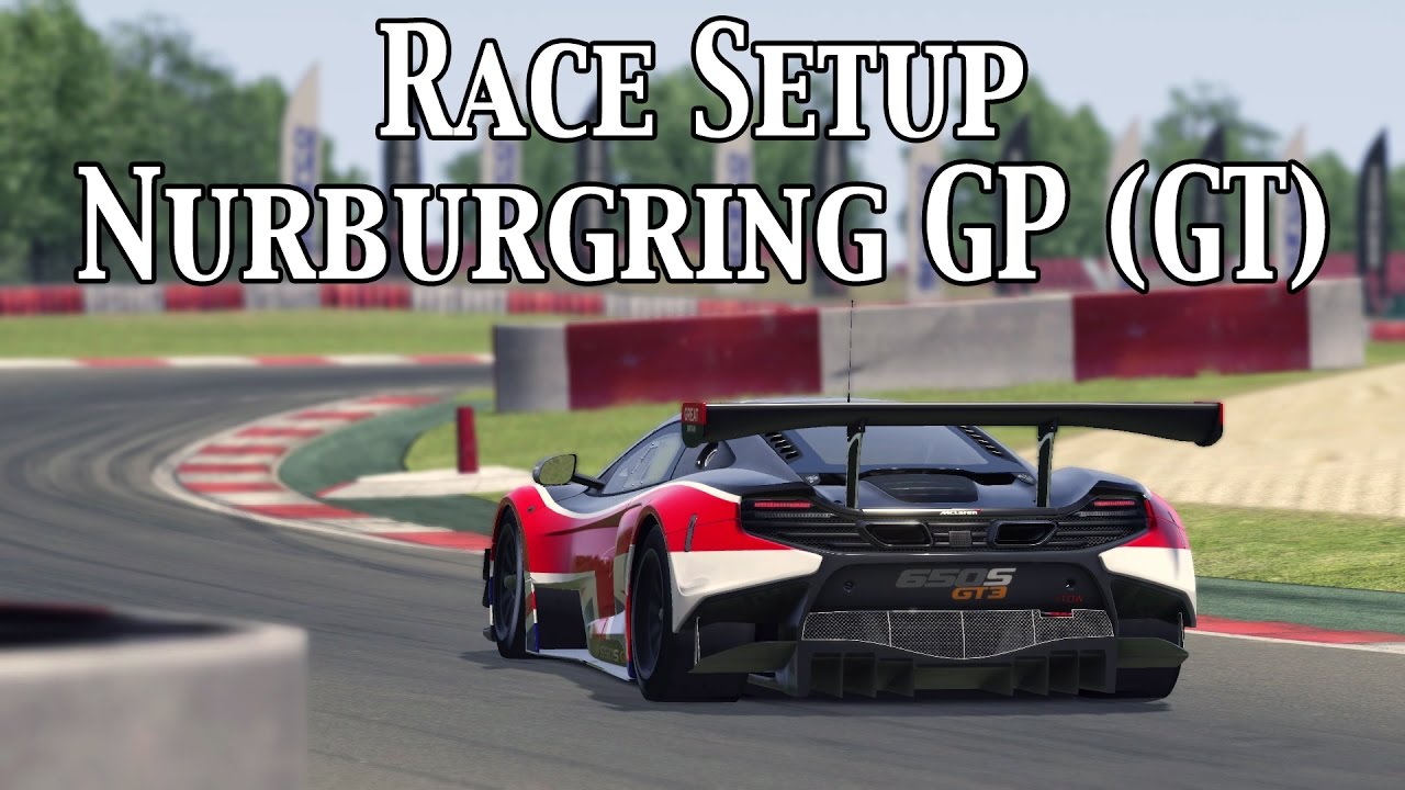 Assetto Corsa Race Setup (McLaren 650S GT3 Nurburgring GP GT)