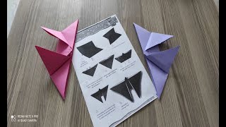 Origamı 3Boyutlu Kelebek Yapımı Origami 3D Butterfly Making