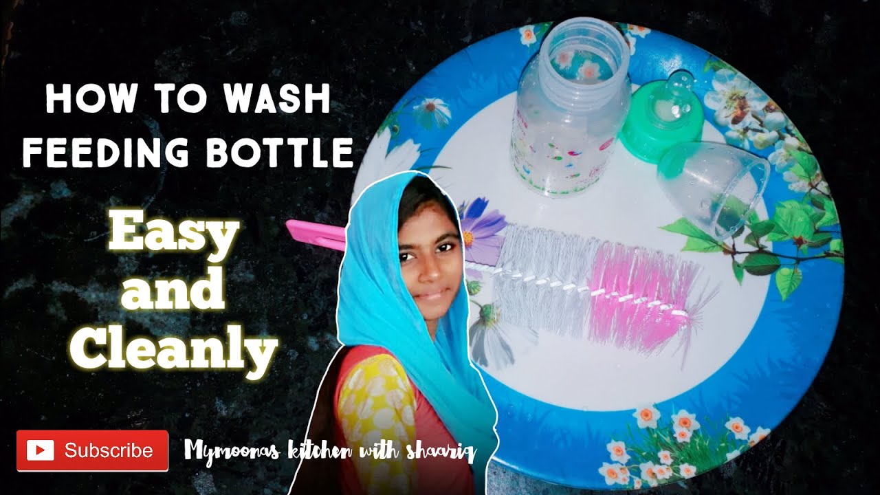 How to wash feeding bottleEasy and cleanly washing with dishdrop