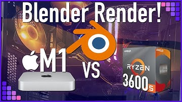 Apple Silicon Vs Ryzen 5 3600 Blender Render Race!