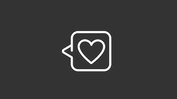 Animated comment white line icon