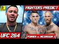 FIGHTERS PREDICT: Dustin Poirier vs. Conor McGregor 3 | UFC 264
