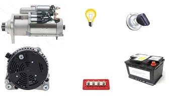Starter Motor and 2 pin alternator wiring diagram | how to connection starter motor and alternator 