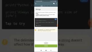 June 30 2021 python telugu sololearn app strings escape
