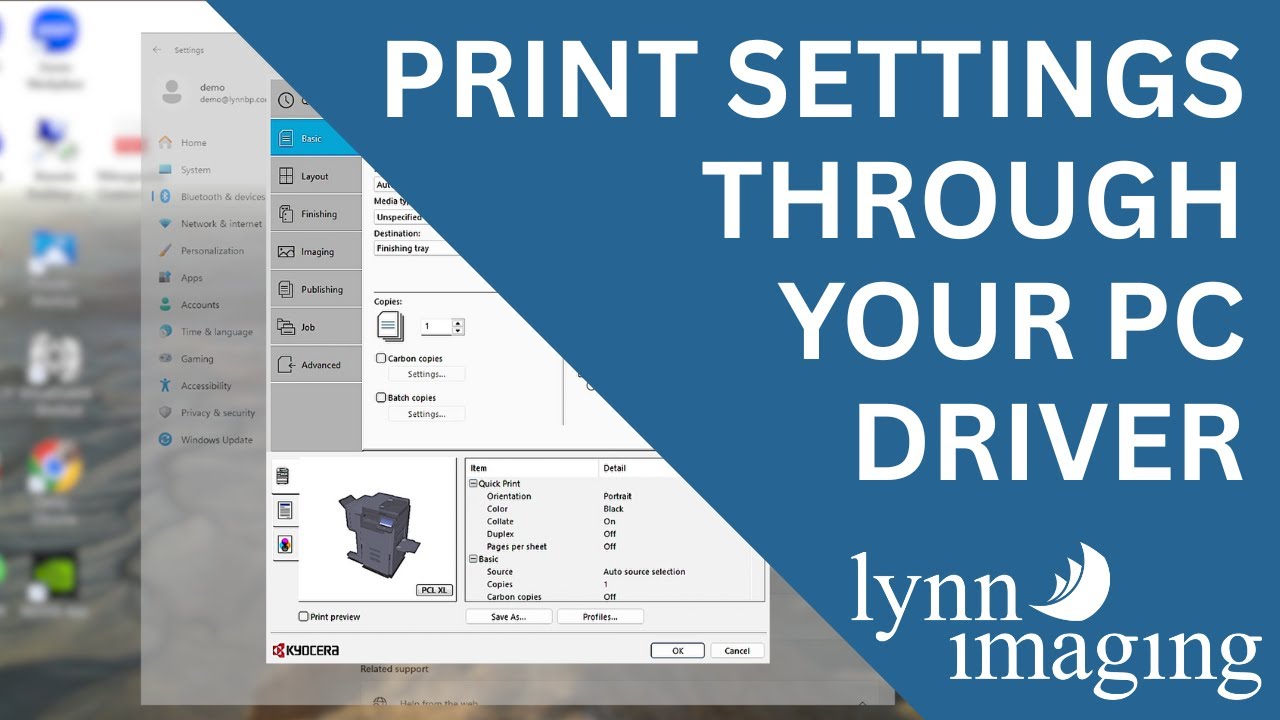 Print Settings Through the Driver on your PC (How to) - YouTube