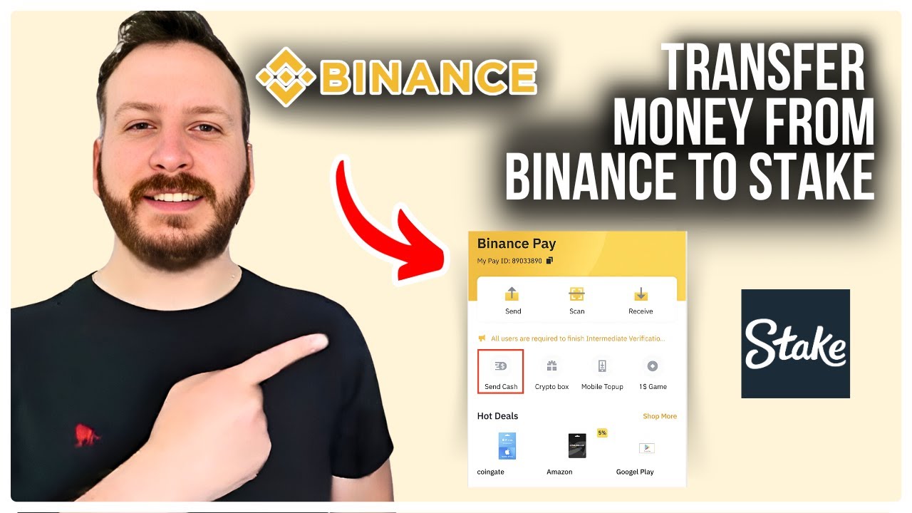 How to Transfer Money To Stake From Binance | Step By Step