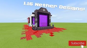 Minecraft 1.16 Nether Portal Designs Tutorial!