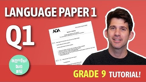 AQA Language Paper 1 - Question 1 (New for 2026)