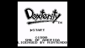 Dexterity (Game Boy 60Hz) - Intro / Attract Mode