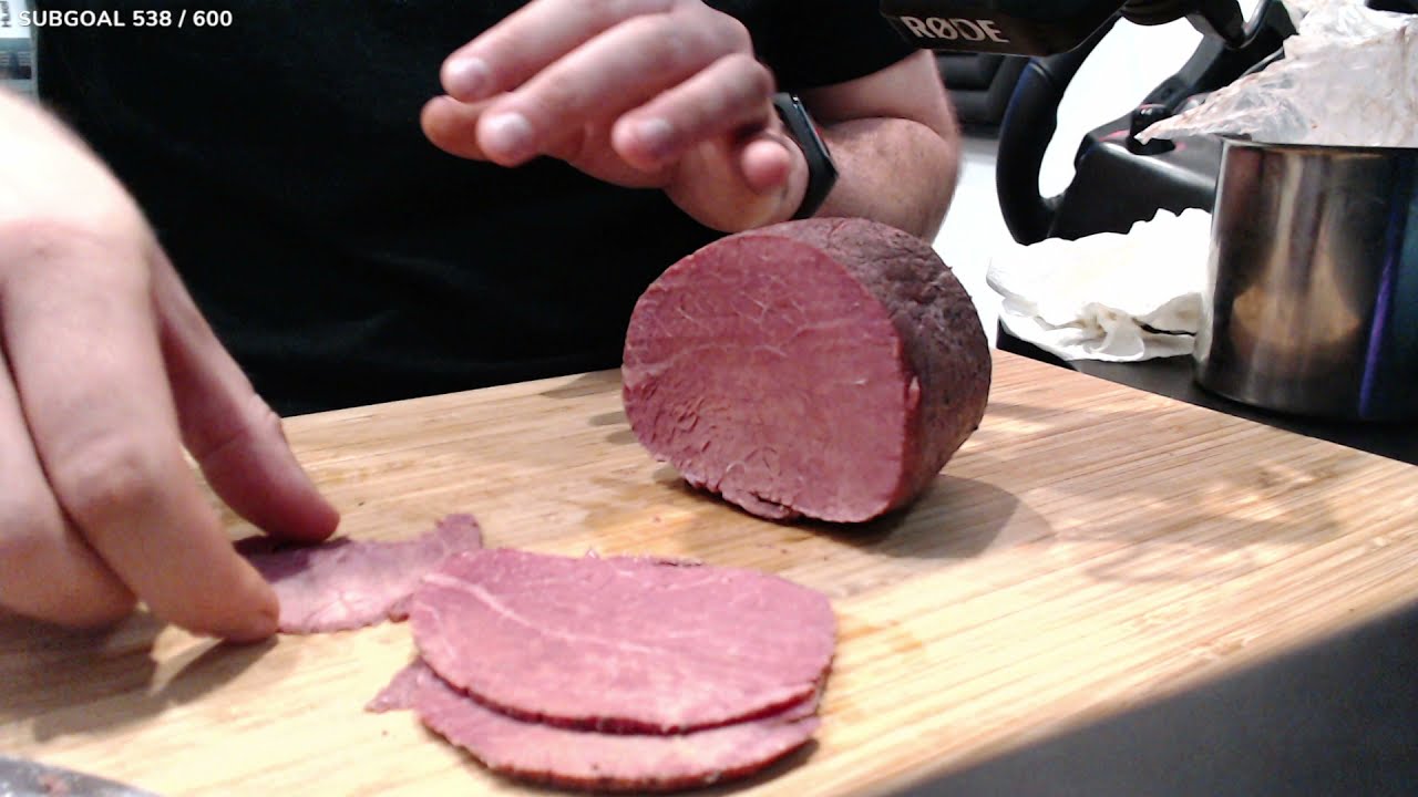 2 tygodnie czekałem aż się zrobi ta wołowina, pierwszy test (Ligawa w szynkowarze)