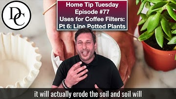 Home Tip Tuesday - Uses for Coffee Filters Part 6