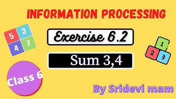 6th maths tamil Term 1 Chapter 6 Information processing Exercise 6.2 Sum 3 , 4 TN samacheer class 6