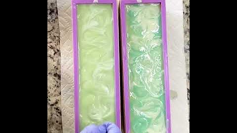 In the pot swirl — cold process soap