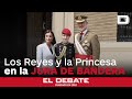 Los reyes y la princesa en la jura de bandera de don felipe por el 40 aniversario de su promocin