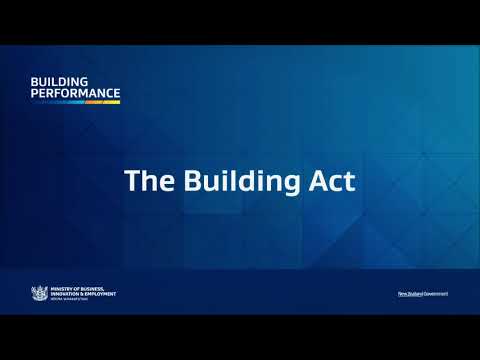 Building Code 101: The Building Act