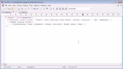 jQuery Tutorial - 158 - Dialog