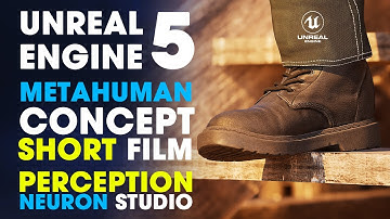 Unreal Engine 5 ~ MetaHuman Short Film Concept ~ Going down Steps using Perception Neuron Studio