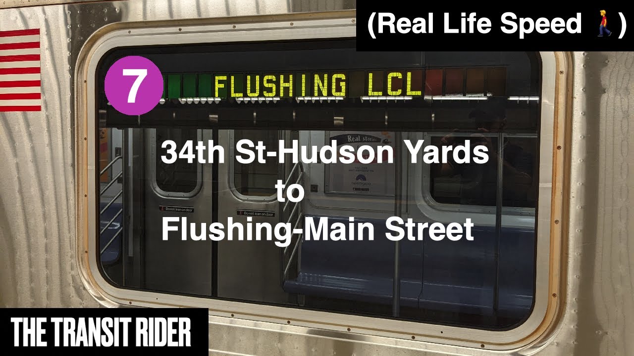 (Ride) NYC Subway 7 Local Train to Flushing Main St. (real time) - YouTube