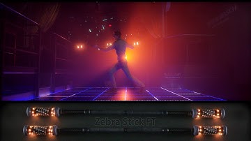 Manuel Maes vs. Zebra Sticks FT | LED programmable staff in action by Pyroterra Lighttoys