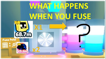 What happens when you fuse 2 rainbow cyborg dominuses and a golden happy computer? Pet Simulator X