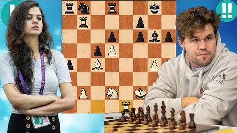 Magnus Carlsen vs Tania Sachdev – Klassieke schaakwedstrijd