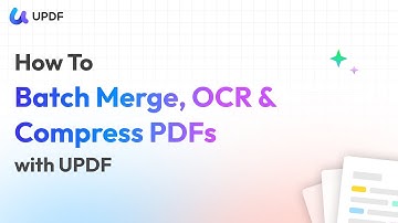 How to Batch Merge, OCR & Compress PDFs in UPDF | Save Time & Boost Productivity