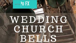 Church bells ringing down to single bell chime at wedding