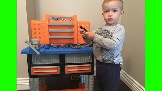 Toy WORKSHOP and Utility Bench Fun Play and Review!
