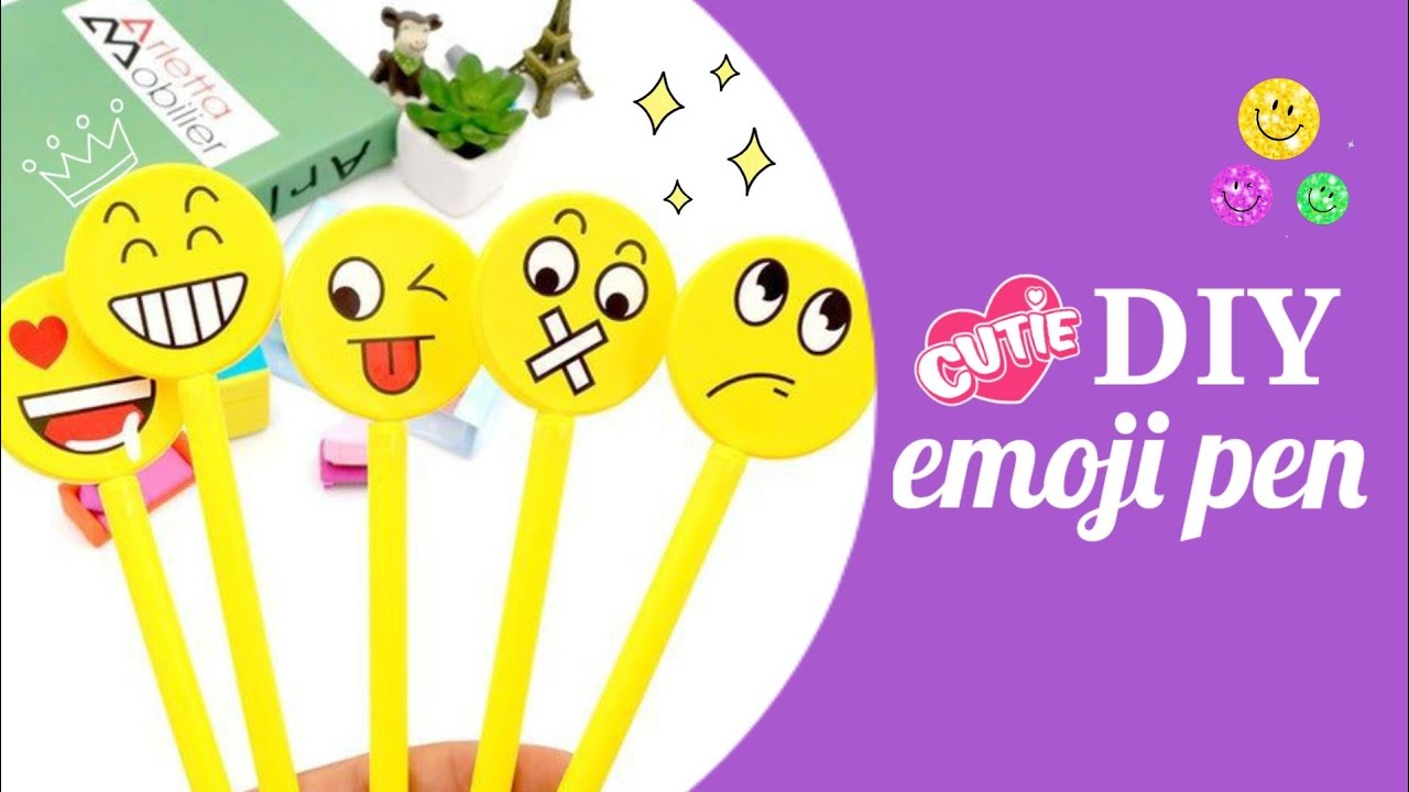 How to make emoji pencil toppers - This Mama Loves