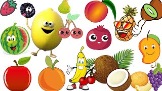 Hey Kids, We are Learning the Names of Fruits and Vegetables 🥕🍅🥬🌽🥦🍇🍋🥦🍉🍏🍌🍓🍊