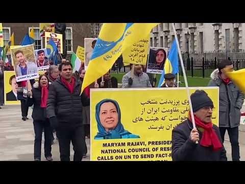 Supporters of MEK/PMOI in London commemorate martyrs of Iran protests