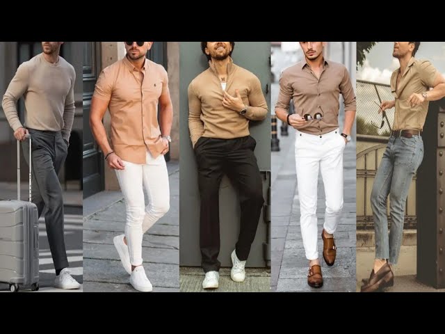 Beige Colour Outfit And Combinations Ideas For Men. | Mens casual outfits,  Mens casual outfits summer, Mens business casual outfits