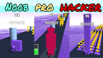 NOOB vs PRO vs HACKER Stack Colors ❤️ All Levels Gameplay