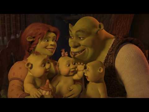 Shrek 3 - Shrek meets his babies scene