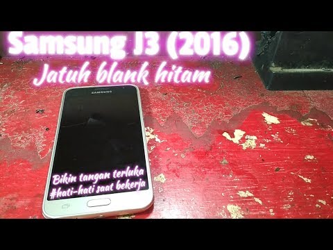 Samsung J3 {2016} Jatuh blank hitam