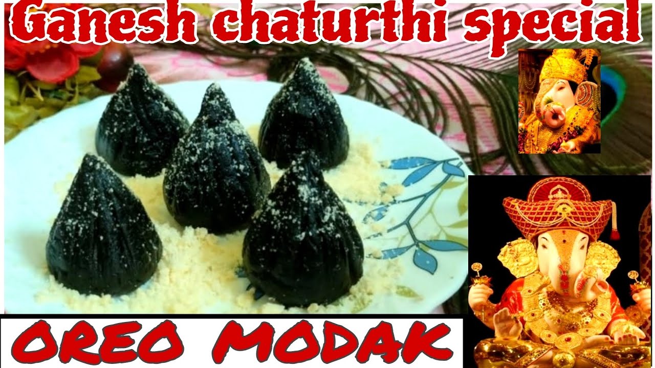 Instant Oreo modak recipe 10mins/stuffed Oreo modak/fireless cooking ...