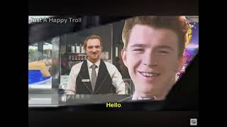 Rick astley try’s grimace shake #justahappytroll SUB TO JUST A HAPPY TROLL