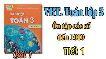 Vở bài tập toán lớp 3 kết nối tri thức với cuộc sống tập 1| Bài 1 Ôn tập các số đến 1000 | Tiết 1