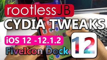 rootlessJB iOS 12 - 12.1.2 Tweaks Installation (2019)