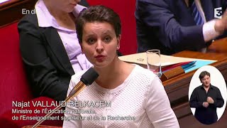 الوزيرة الريفية الفرنسية نجاة بلقاسم والتعليم Najat Vallaud-Belkacem
