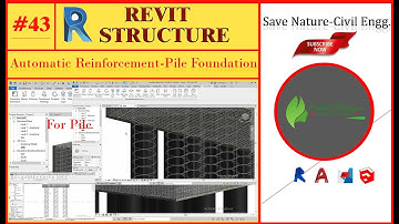 #43. How to Provide Automatic Reinforcement For Pile Foundation.[Pile] Revit Structure For Free.