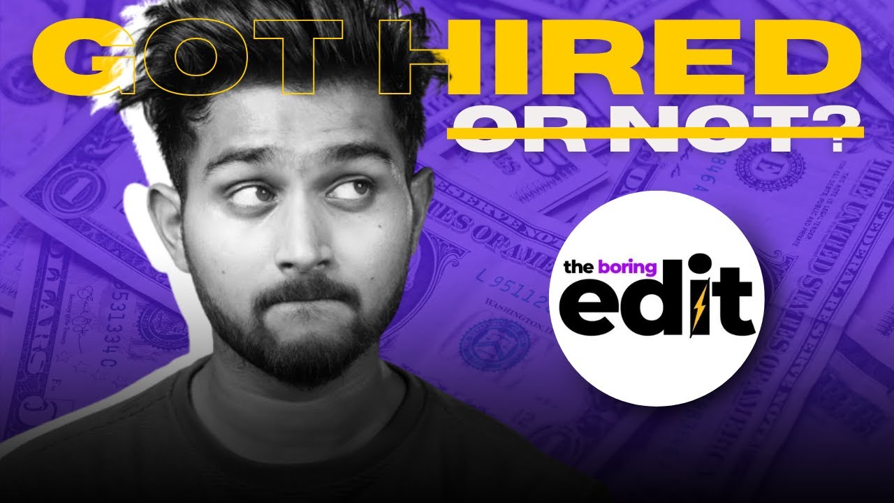 @TharunSpeaks HIRED Me? 🤑 | Edit Room 101