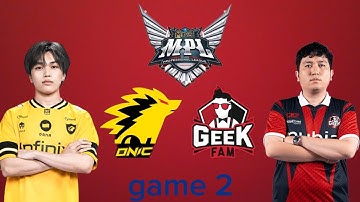 REGULAR SEASON WEEK 5 DAY 3 ONIC VS GEEK FAM MPL ID SEASON 16 GAME 2 #mlbb #onic #onicvsgeek