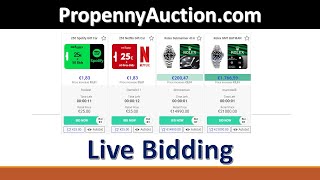 PropennyAuction: Real Time Live Bidding Demo