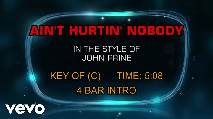 Ain't Hurtin' Nobody Karaoke version - Karaoke performance video thumbnail